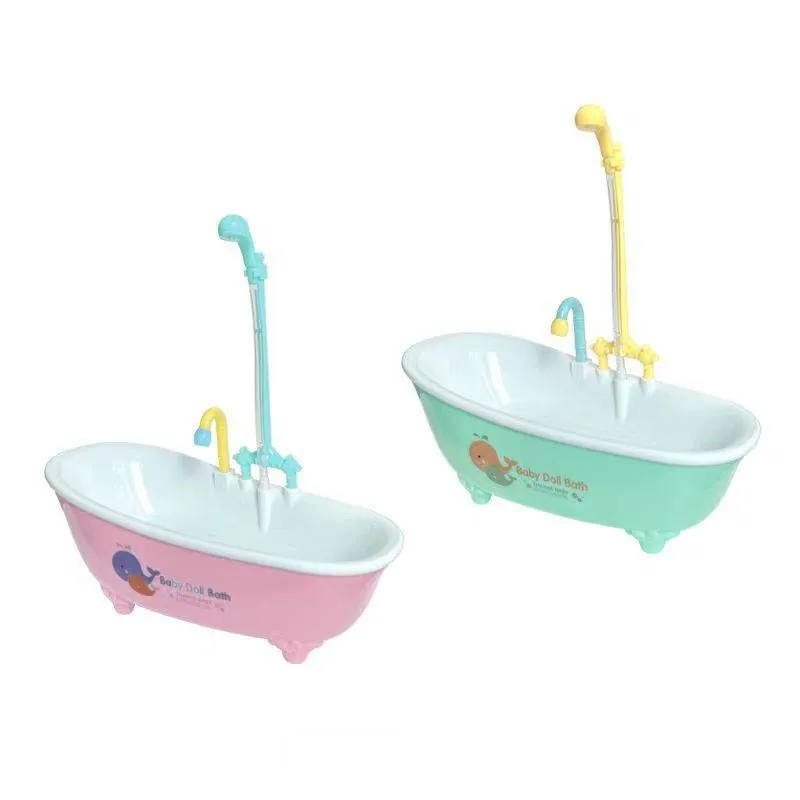 Puppenhaus Zubehör Elektrische Badewanne Kinder Spielhaus Puppe Spielzeug Wasser Badewanne Spielzeug Papageien Spezielle Badewanne Heimtierbedarf