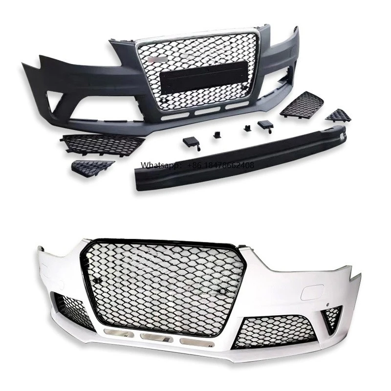 

Suitable for 08-16 A4L Modification, Large Surround RS4, Front and Rear Bumper Exterior Decoration, Middle Grille Surround