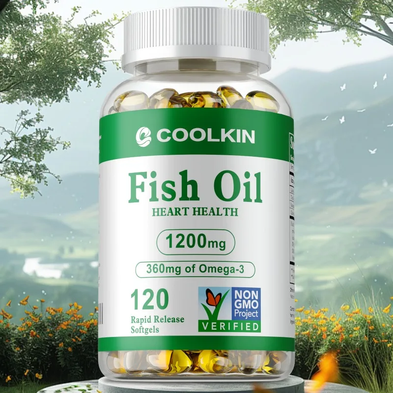 

Omega 3 Fish Oil - Rich in EPA, DHA, Supports Joint, Brain and Eye Health, Enhances Immune Function, and Antioxidant