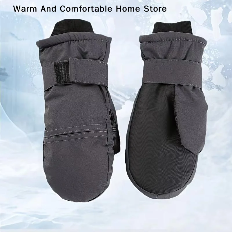 

【SE】1 Pair Winter Men Women Ski Gloves Windproof Warm Waterproof Touch-Screen Non-slip Snowboard Snowmobile Thicken Skiing Glove