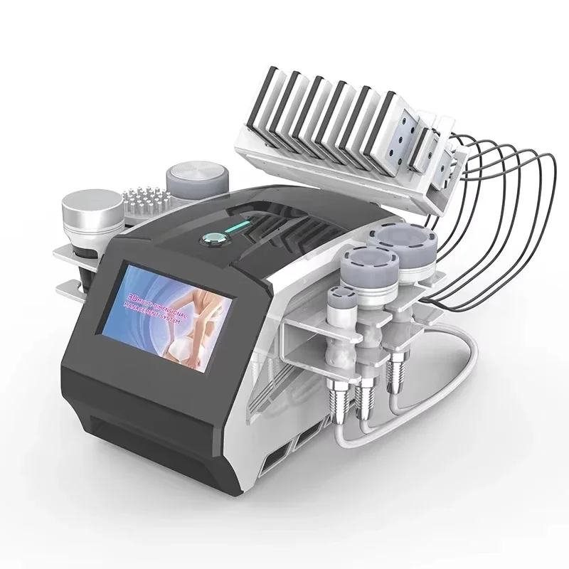 Customizable 7 In1 80K Cavitation Vacuum Slimming Device Lymphatic Drainage Lipolaser Dredge Meridians