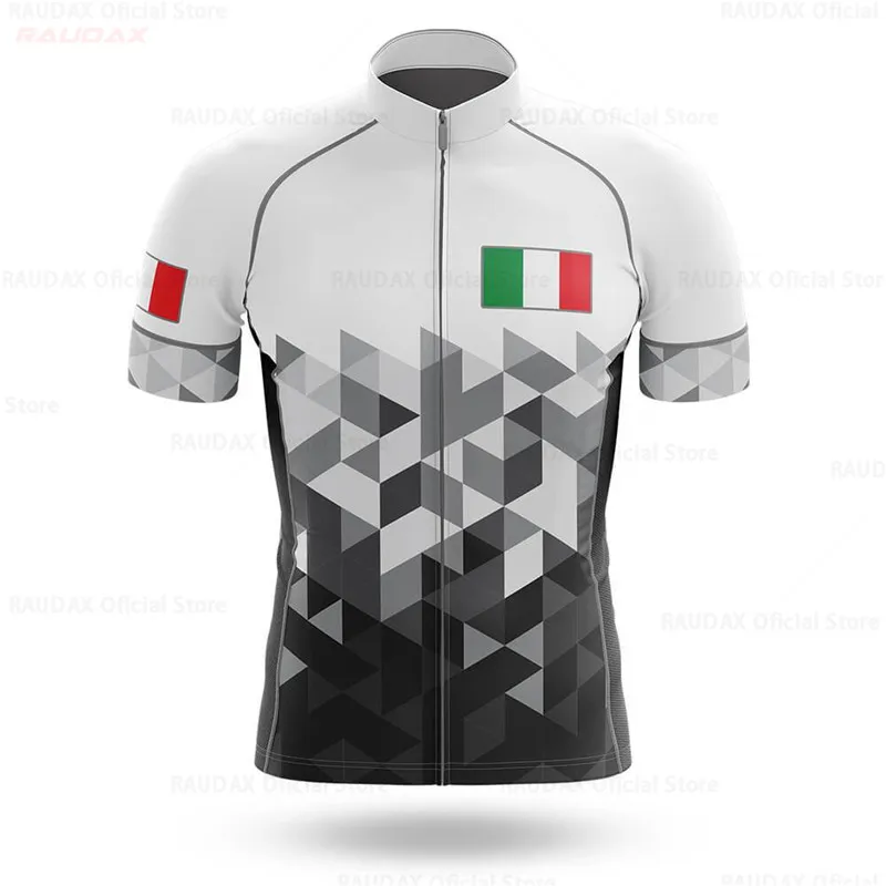 Italy Short Sleeve Cycling Jersey Breathable Bicycle Clothing Ropa Ciclismo Men Summer Quick-drying Bike Wear Clothes Shirt Tops