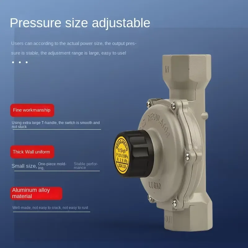 Industrial Grade 5kg Low Pressure Reducing Valve 4 Split Angle Structure Thickened Body Pneumatic Explosion Proof Gas
