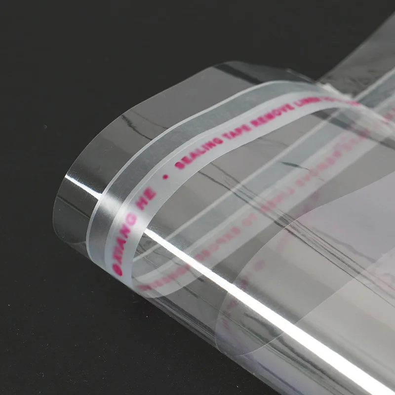 100/200Pcs Transparent Self-Closing Small Opp Plastic Bag Jewelry Gift Packaging Self-Adhesive Biscuit Game Disc Packaging Bag ﻿