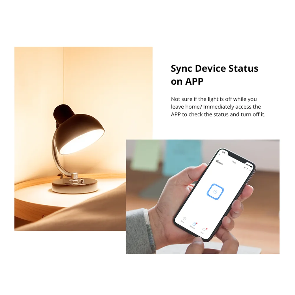 SONOFF BASIC R2 Smart Home Controller Module Voice Control Sync Status Home Assistant Google Home Smart Scene via eWeLink APP