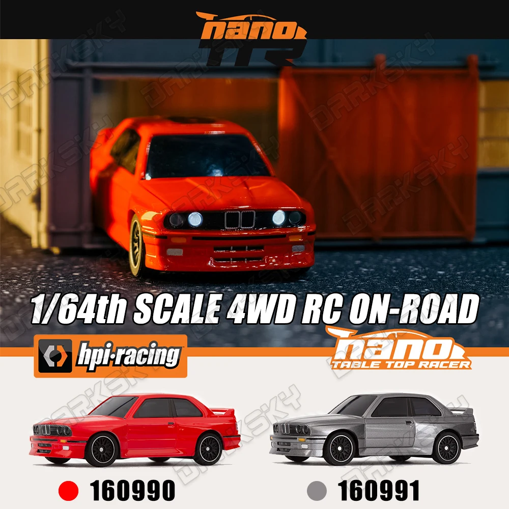 HPI 160990 160991 NANO-TTR 1/64 MINI Electric RC Remote Control On-road Car Desktop Adult Children's Toys