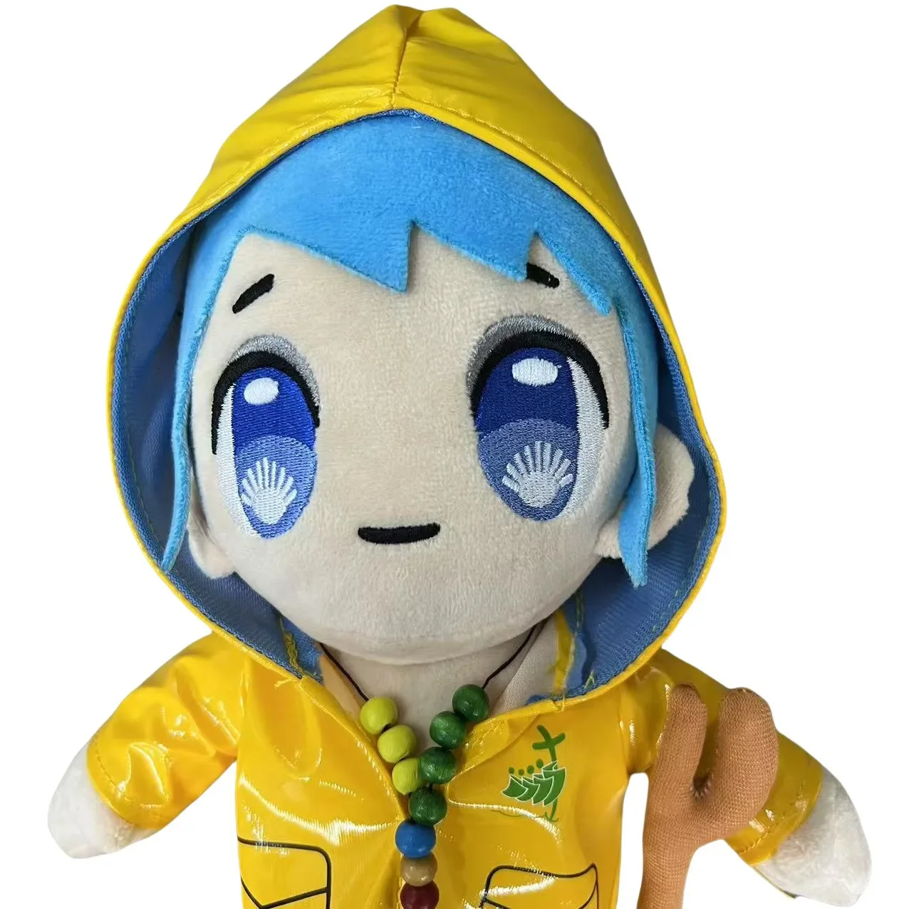 Luce Vaticano mascotte Ragazza della peregrinaggio Ragazza con vestiti gialli divertente portachiavi in peluche, decorazione del sacchetto di peluche, ciondolo in peluche, regalo di compleanno