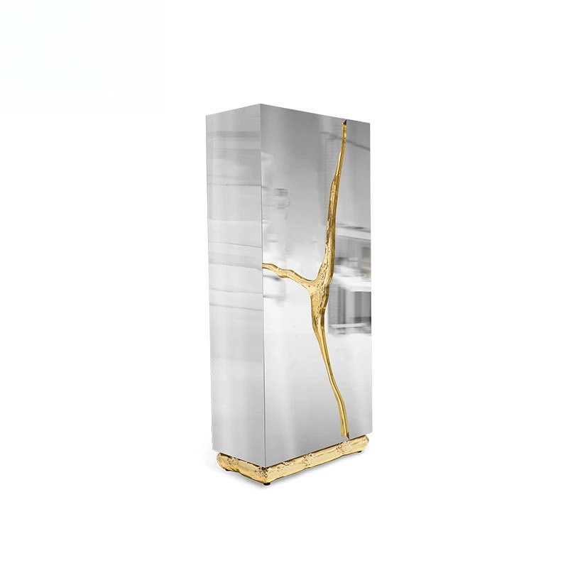 Y-shaped stainless steel restaurant wine cabinet multi-functional wine rack display cabinet