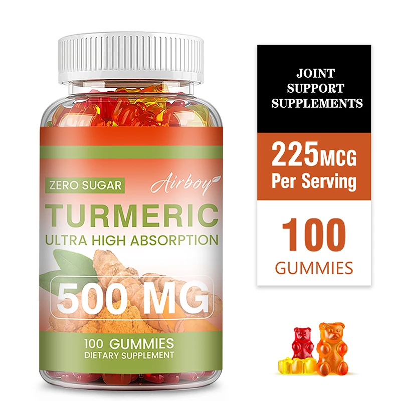 

Turmeric Gummies - Improves Immunity, Supports Skin and Joint Health, and Promotes Joint Flexibility