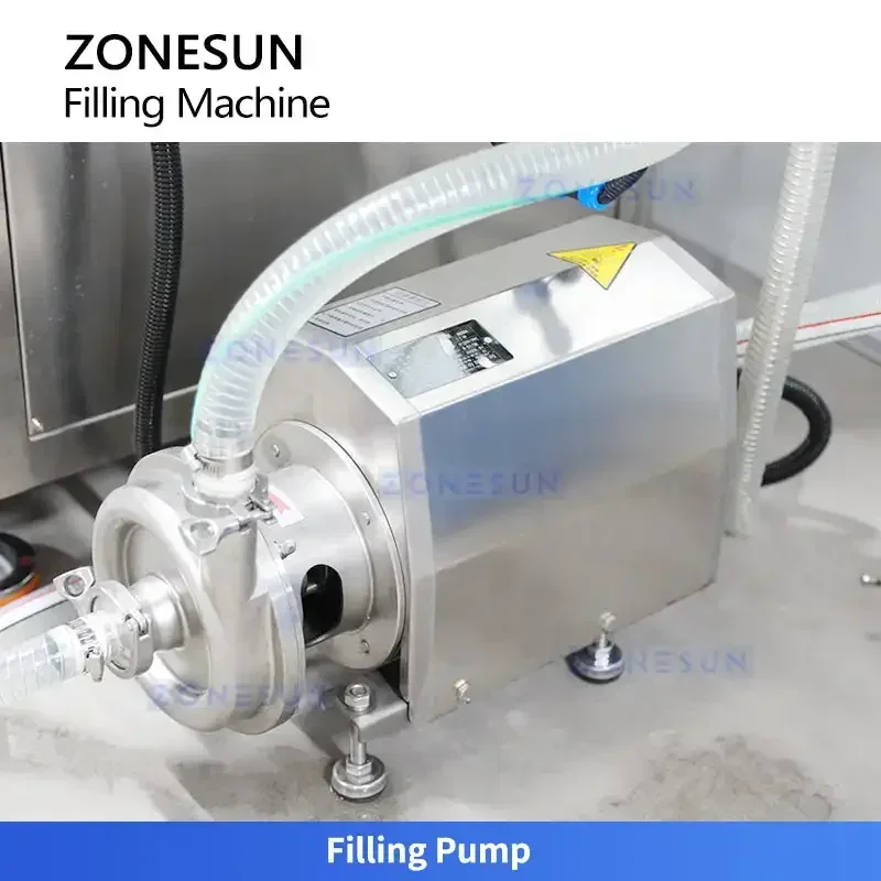 ZONESUN Riempitrice automatica per liquidi con pompa centrifuga a 6 ugelli ZS-VTZL100