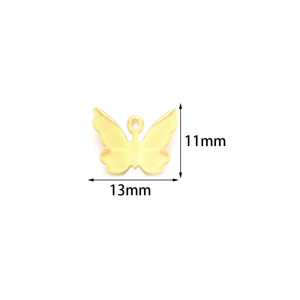 30-50 Stück/Lot Eisen-Hohlschmetterling-Zubehör DIY Heimdekoration Charm-Perlen für Schmuckherstellung und Haaraccessoire-Produktion – Detail 3