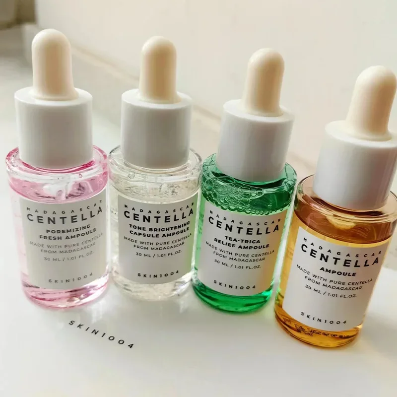 

Skin1004 Набор эссенций Centella Asiatica в коробке Уход за лицом Успокаивающий четырехцветный дорожный набор Эссенция для ухода за кожей Ангел 30 мл