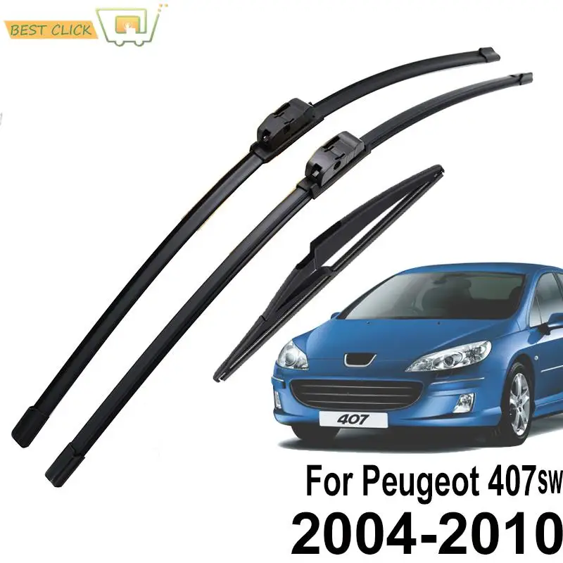 Front Rear Window Windshield Windscreen Wiper Blades Set For Peugeot 407 Estate 407SW 2004 - 2010 Left Hand Drive 28\