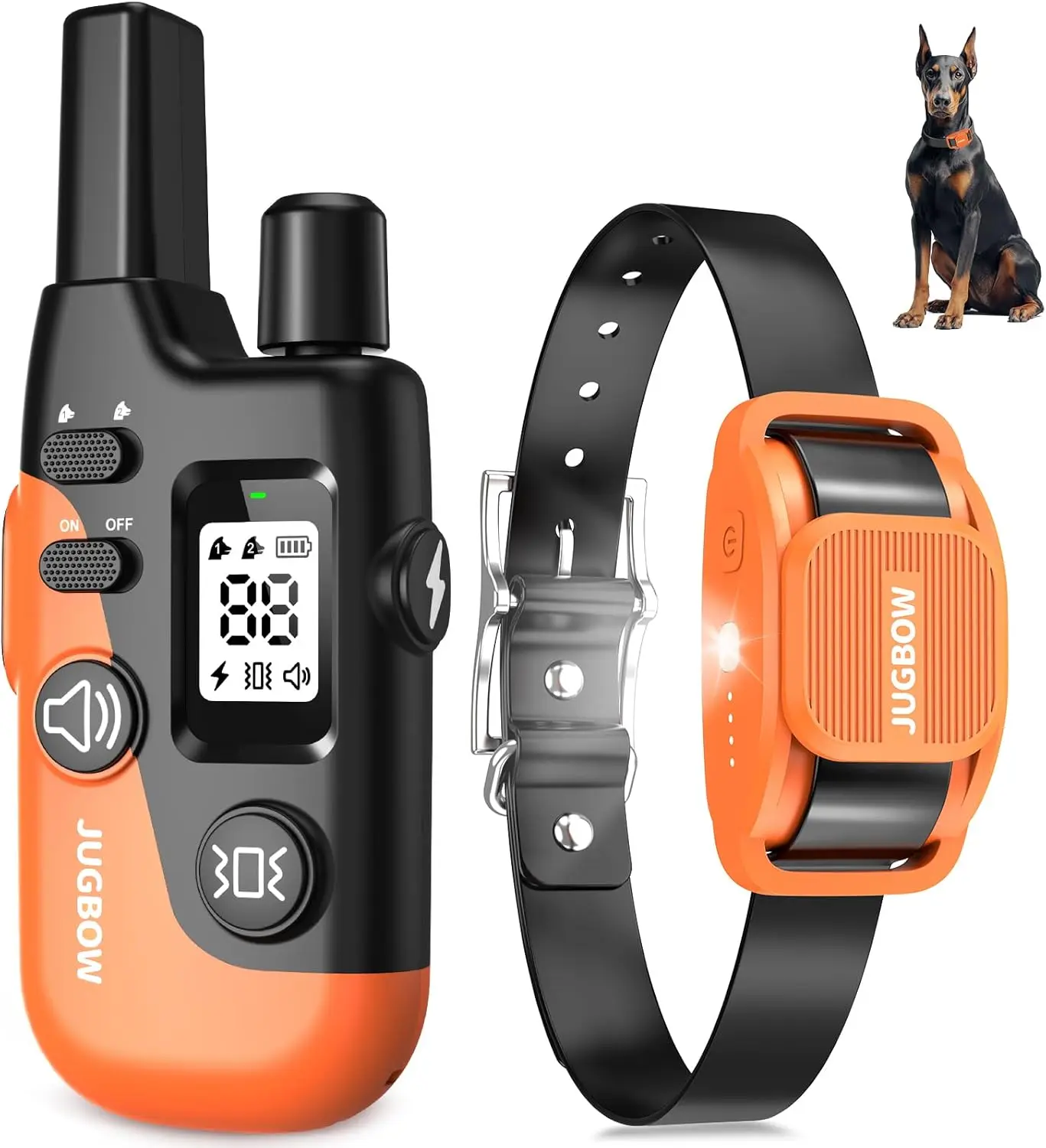 

4200FT Dog Training Collar with Remote, Adjustable Modes for 15-120lbs Dogs, Waterproof Rechargeable E-Collar