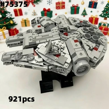 

Конструктор Hot Toys Star Wars: Millennium Falcon, модель космического корабля к 25-летию, 921 деталь, подарок для мальчиков