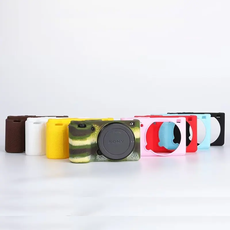 Zachte Siliconen Mouw Pantserbehuizing Body Cover Beschermer Frame Huid Voor Sony ZV-E10 Zve10 Camera Shell Beschermende Rubber Video Tas