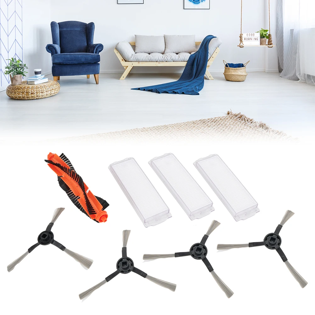 مجموعة بديلة كاملة لمكنسة Wyze Robot WVCR200S تتميز بالفرش الجانبية والمرشحات للتنظيف الفعال