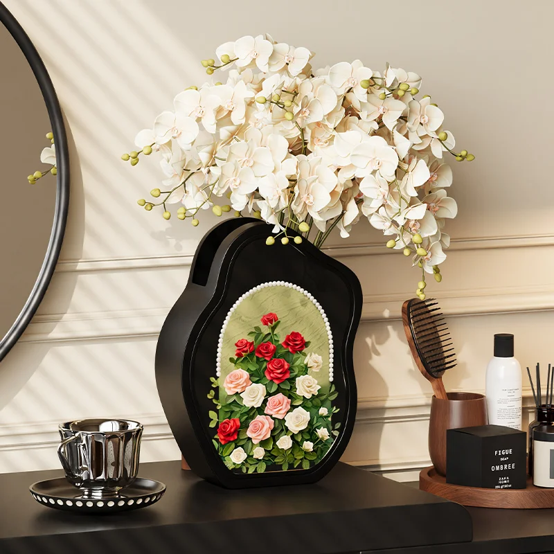 

Small table decorative painting retro art ornament high-end niche soft decoration