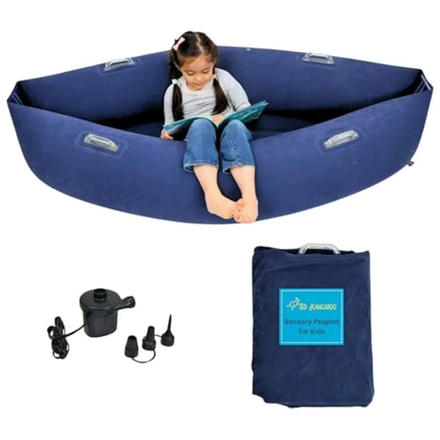 

Sensory Chair for Inflatable Peapod for PVC Blue Includes Electric Air Pump