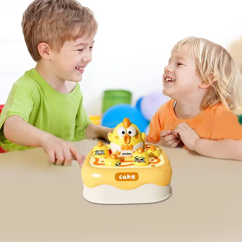 Whack Mole Game Baby Early Education Chicken Shape Hammering Pounding Toys For Kids Children