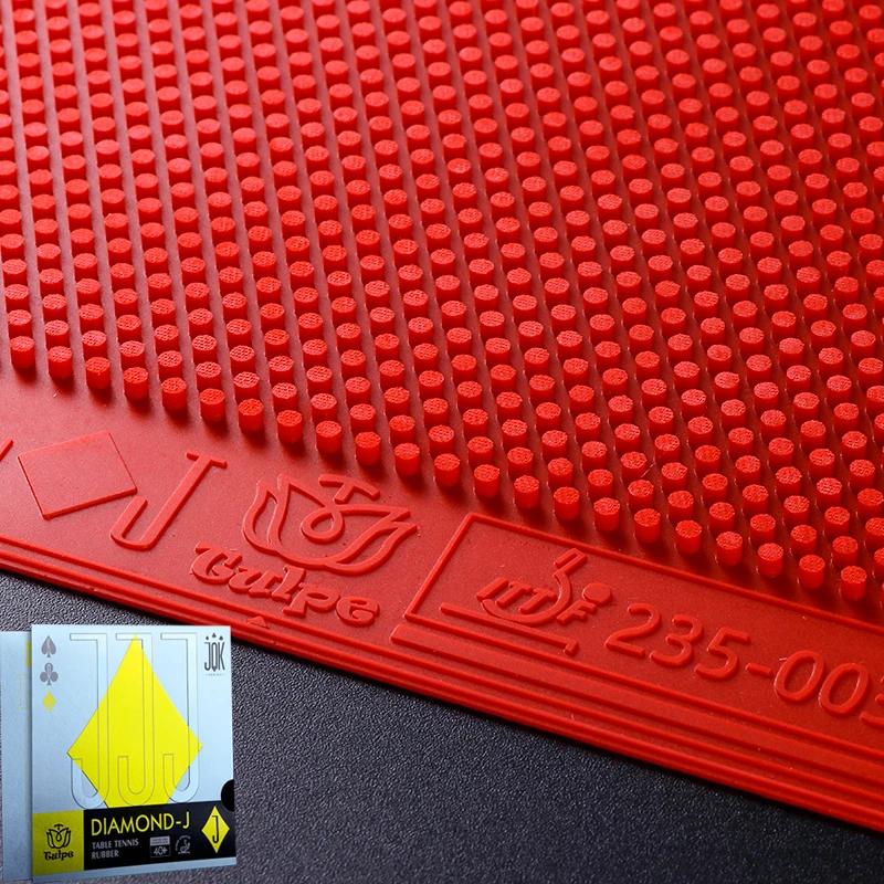 

TUTTLE Tulip Square J Table Tennis Rubber Long Pimples OX Ping Pong Rubber ITTF Approve Rubber Loop Fast Attack for Training