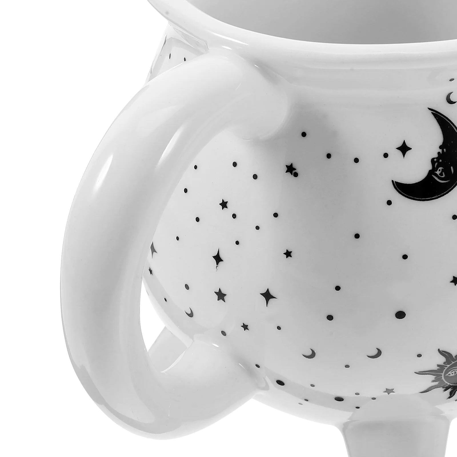 

Ceramic Cauldron Mug Witch Coffee Cup Halloween Decor Elegant Glossy Design Home Office Cafe Use Porcelain Cauldron Mug