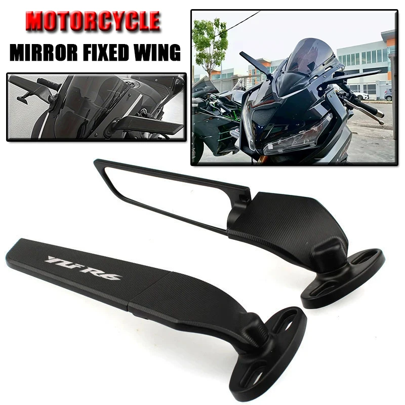 

For YAMAHA YZF R6 YZFR6 Motorcycle CNC Rear View Mirrors HD Motorbike End Side Mirror