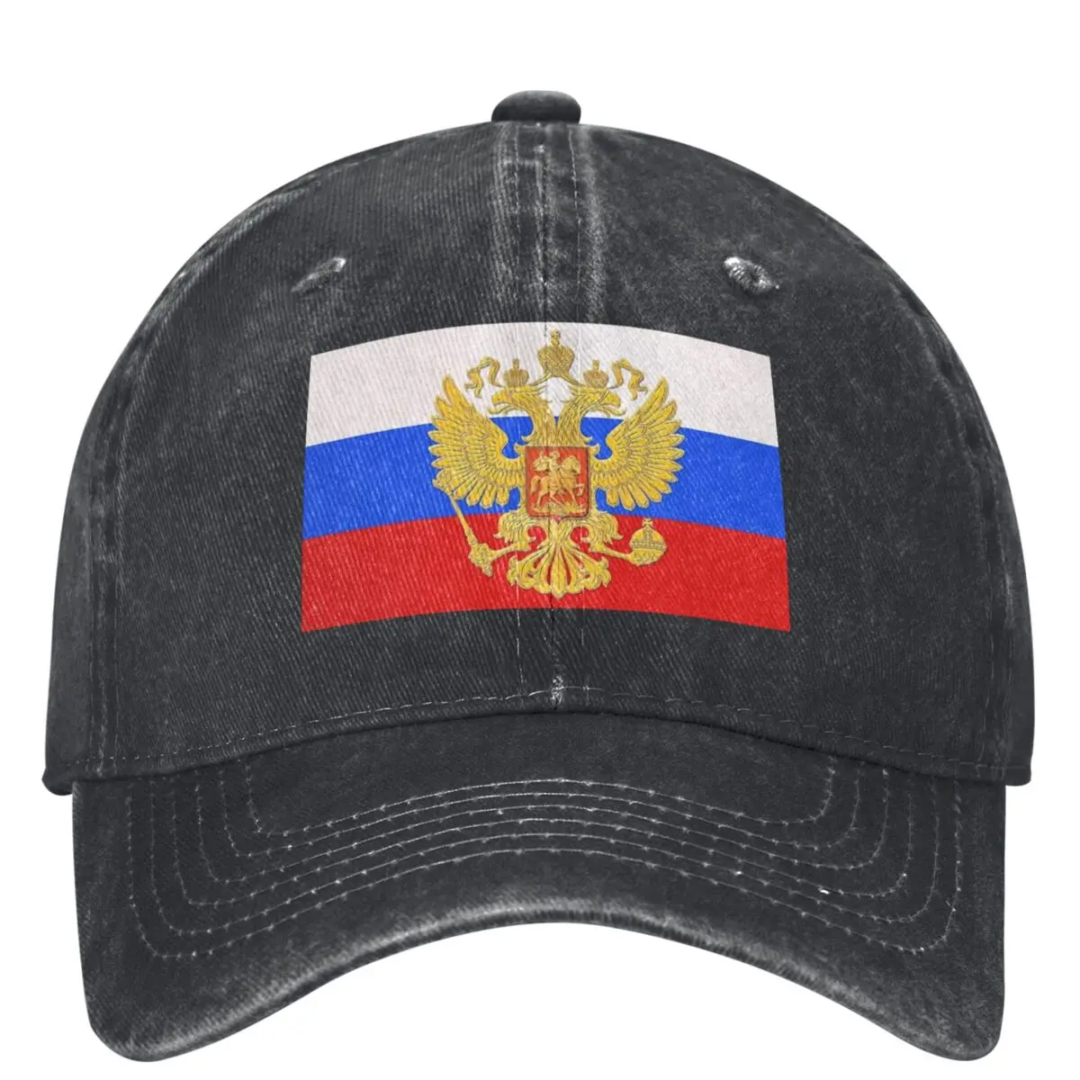 Russia Flag Classic Denim Baseball Cap Fashion Cool Kpop Rock Hip Hop Hats Summer Unisex Men y2k Funny Sun Visors Snapback Cap