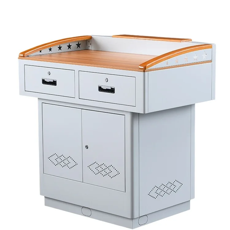 Multimedia podium Steel multifunctional class pass school teacher podium table lectern