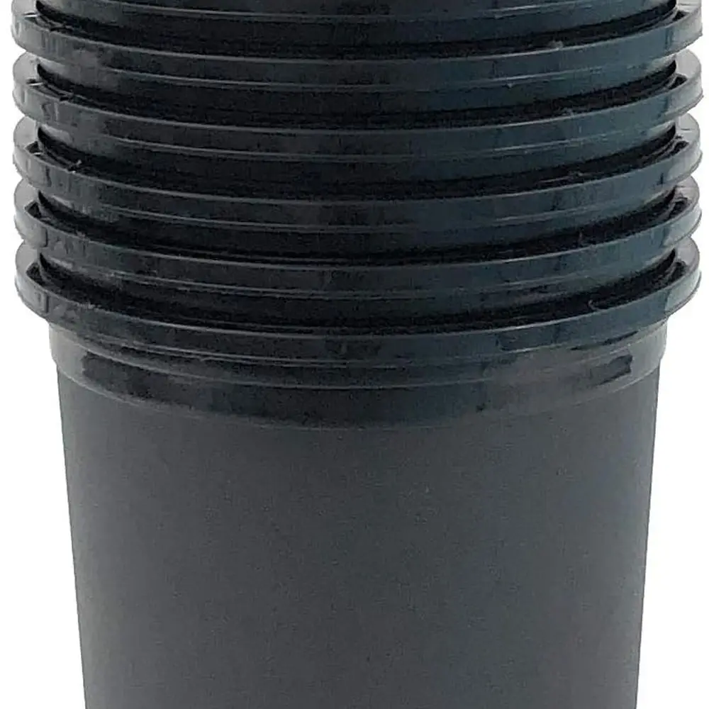 

Bulk 30-Count 3 Gallon 9.5 Black Plastic Nursery Pots with Drainage for Indoor/Outdoor Planting