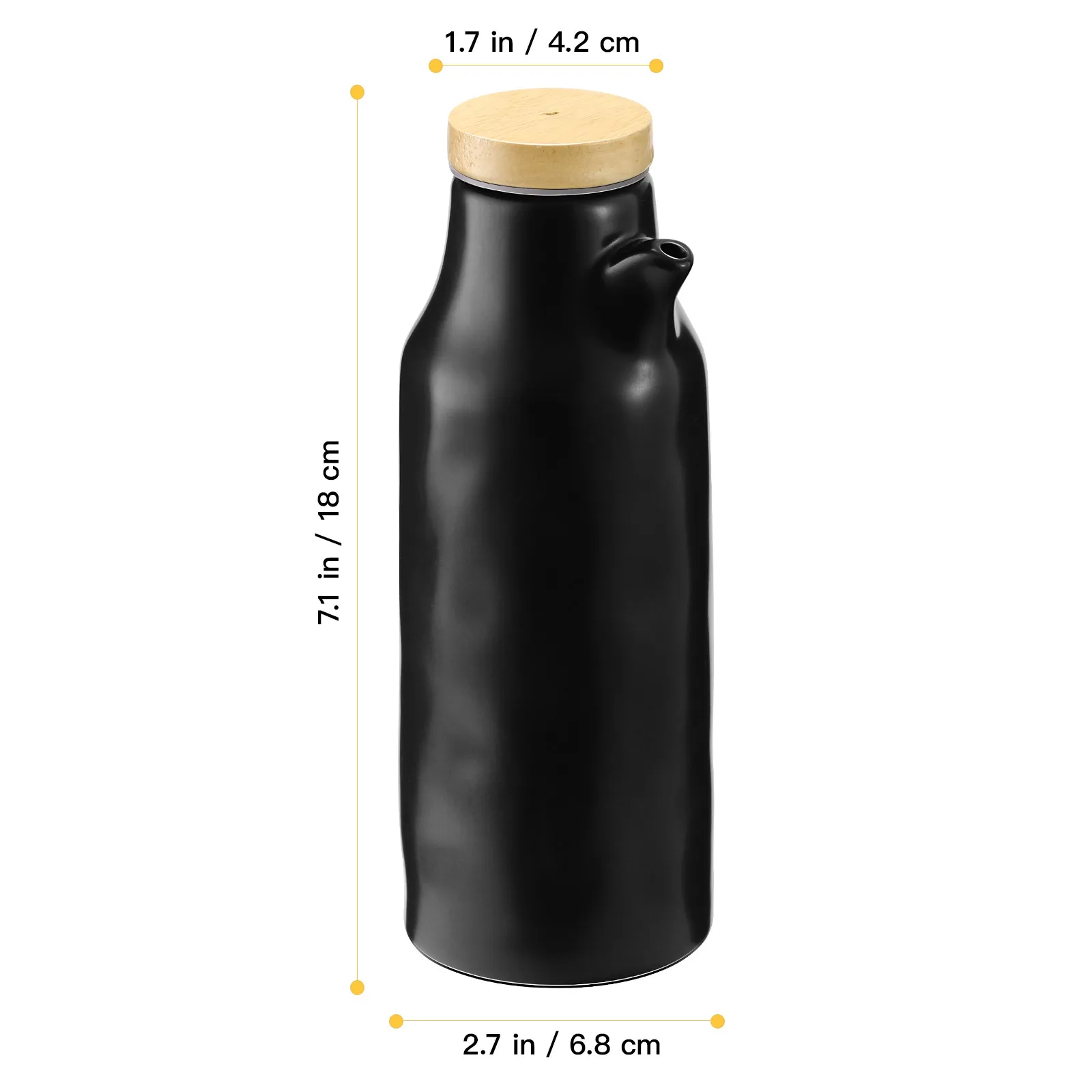 400Ml Ceramic Seasoning Bottle Premium Food-Grade Glossy Glazed Condiment Dispenser for Soy Sauce Olive Oil Vinegar Kitchen view 5