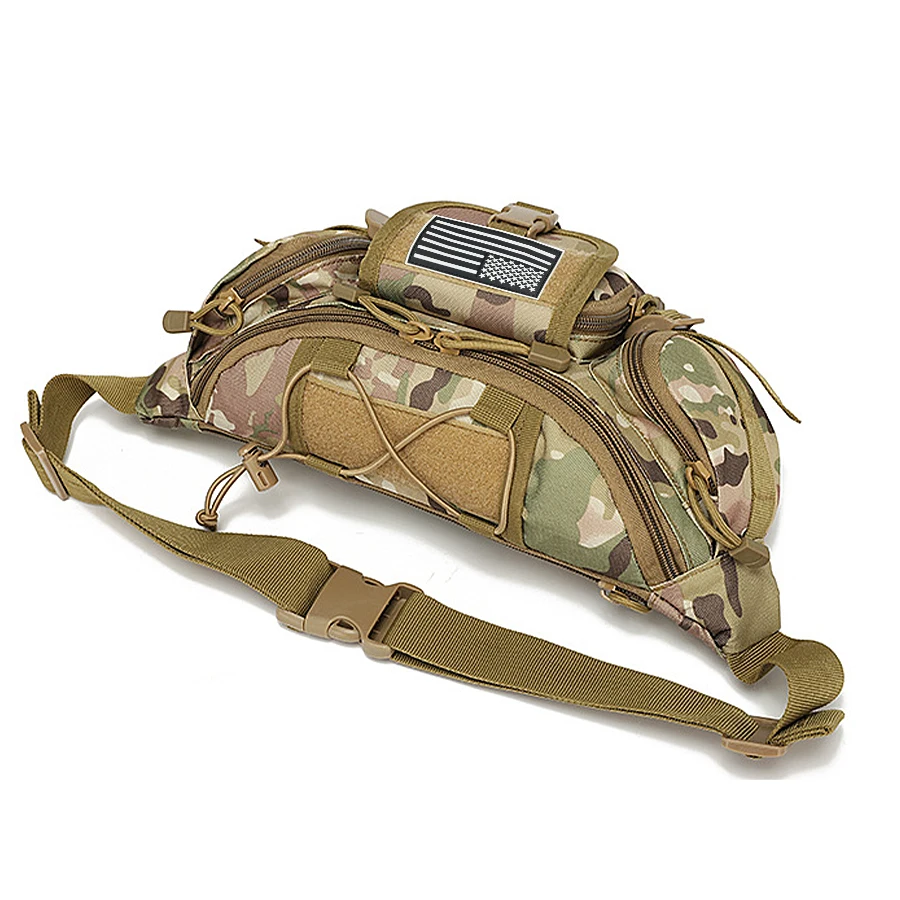 حقيبة خصر للصيد والرياضات الخارجية، حقيبة صدر متعددة الوظائف، متينة ومتينة