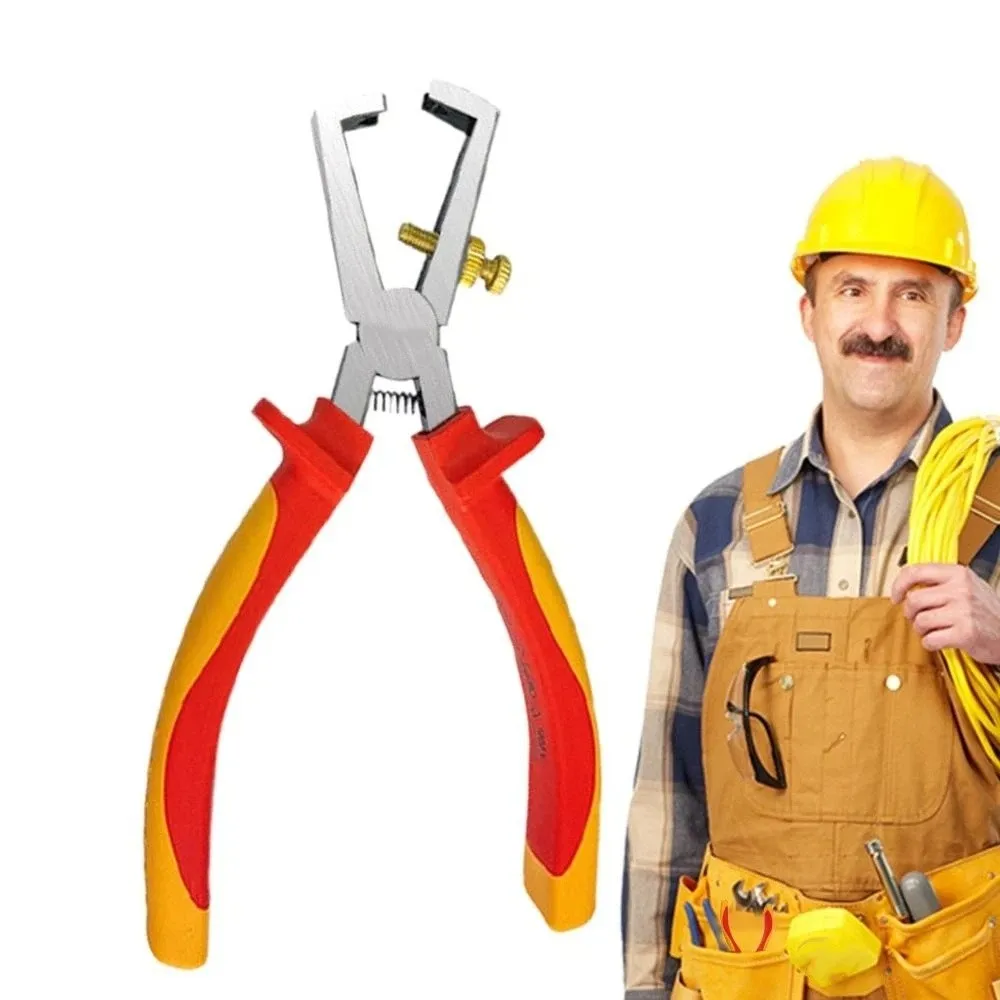 

6-Inch Size Wire Stripper Durable Heavy Duty Crimping Tool Professional Grade Ergonomic Design Wiring Tool Repair Work
