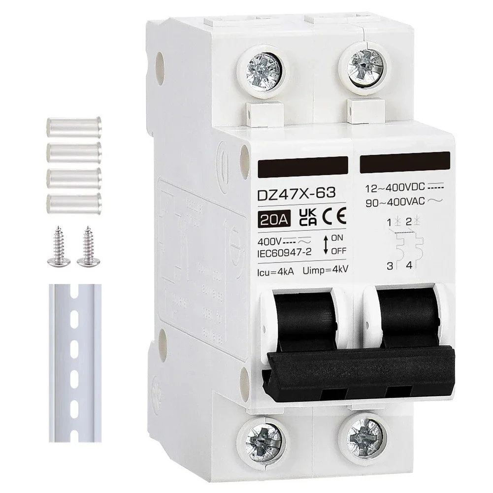 Overload Protection PV Isolator UV And Temperature Resistant For Batteries Reliable Disconnect Switch White Black