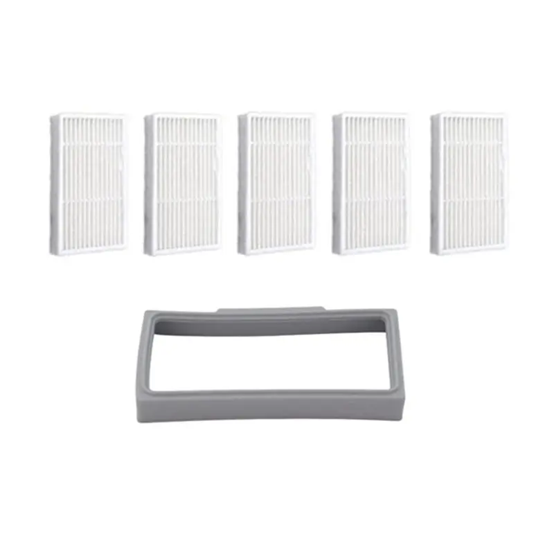 Aspirador de pó hepa quadro do filtro selos de borracha para vileda vr 302 aspirador de pó robótico peças acessórios
