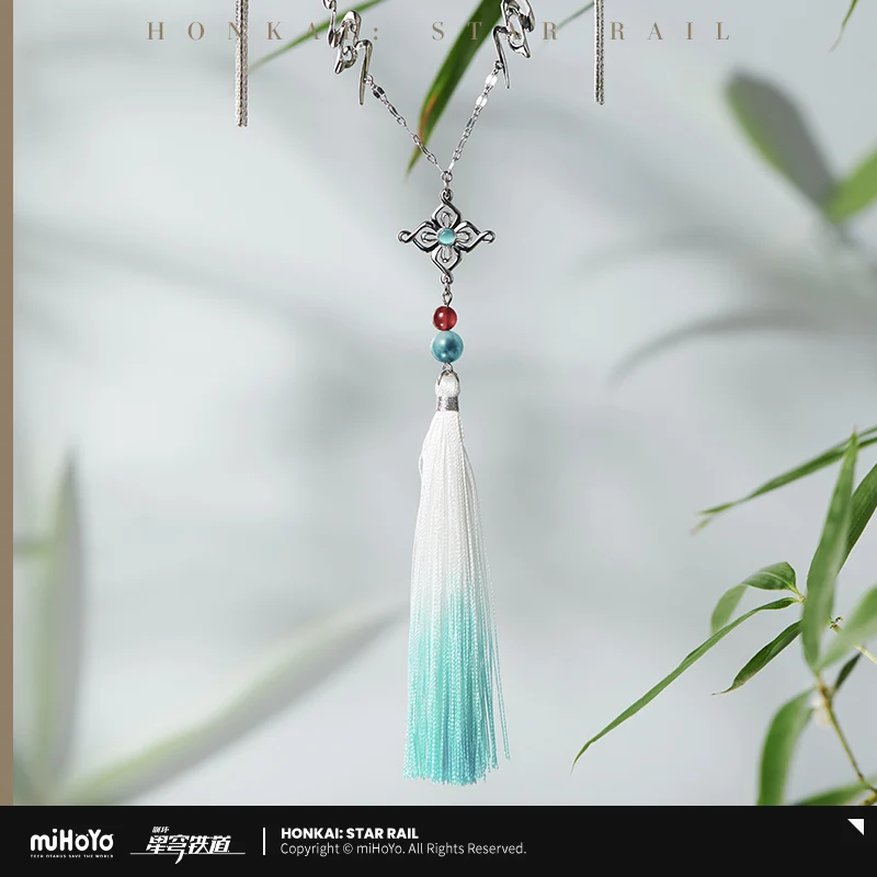 MiHoYo Honkai Star Rail Feixiao – éventail pliant officiel, collier à griffes de cheveux en métal, accessoires de Costume de Cosplay, cadeau pour Fan