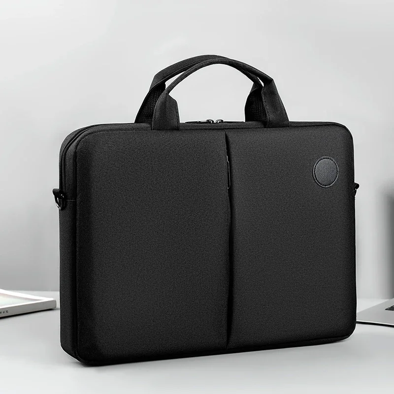 Solid Color Simple And Lightweight Portable Laptop Bag, Portable Business Trip Waterproof Computer Protective Case