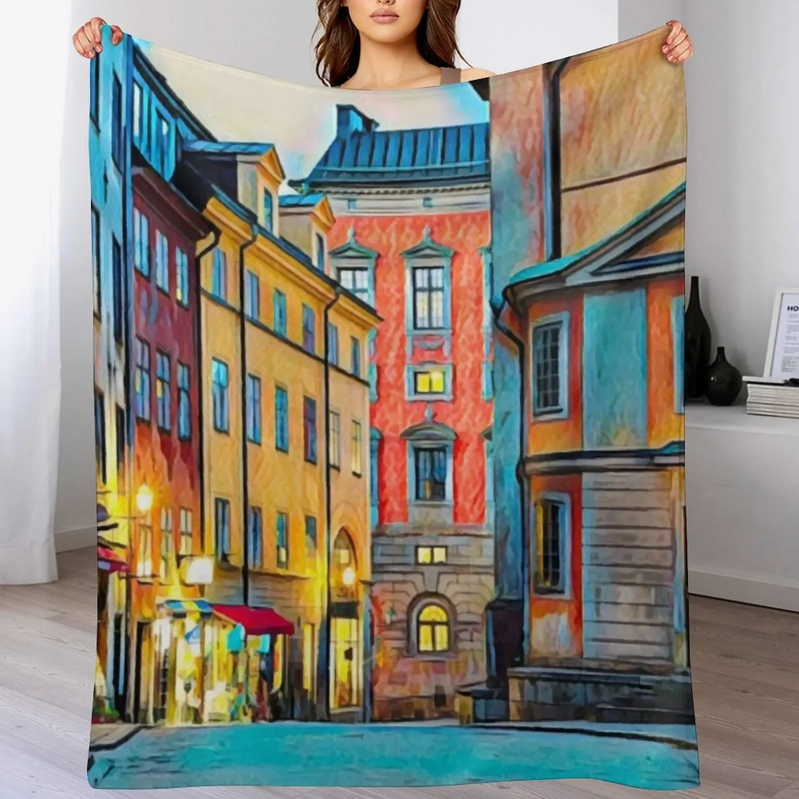 Стокгольм Улицы Швеция Плед Одеяло Одеяло Для Немовлят Плед Симпатичные Плед Одеяла