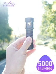 ON THE ROAD, X4M Gen5 mini USB-C direct charging flashlight 21700 strong light small flashlight long-range waterproof flashlight