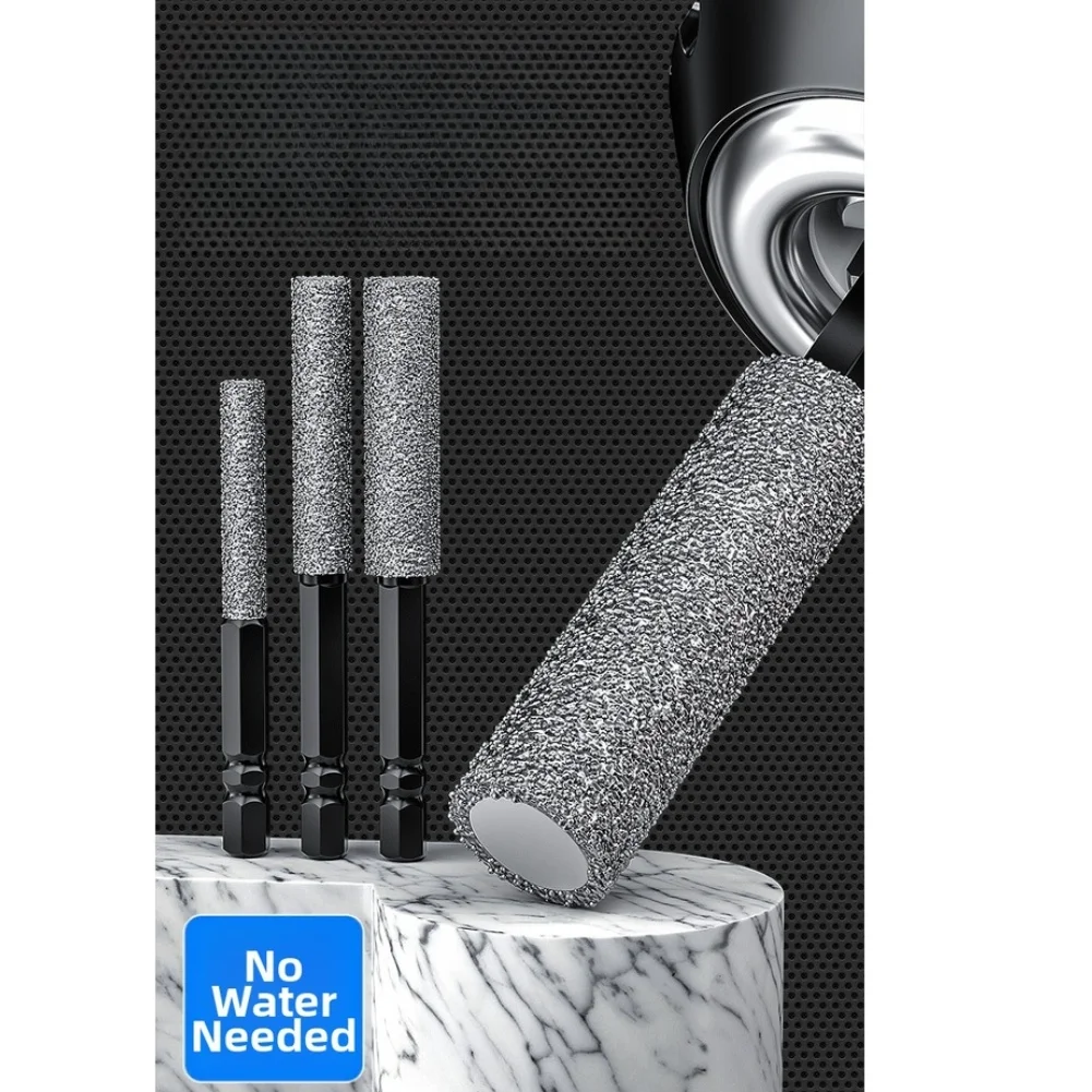 Dry Diamond Drill Bit Hex Shank for Precision Drilling at 45 or 90 Degrees on For Tile Ceramic and Stone Surfaces