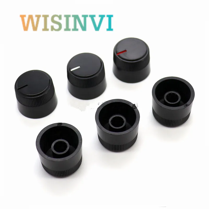 10PCS Plastic Knob Cap Diameter 20.5mm Height 15mm Potentiometer Encoder Knob Flower Shaped Inner Hole 6mm