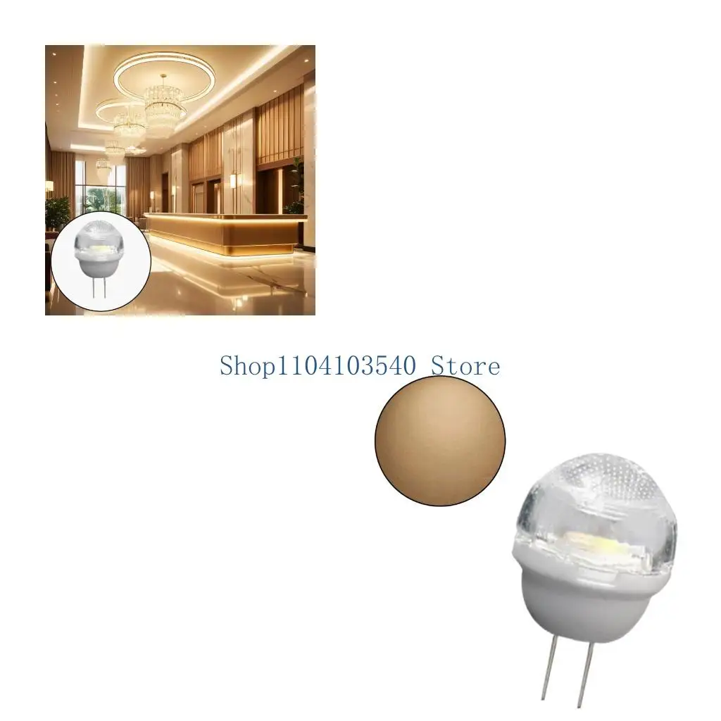 02DC 18 X 29 Mm LED Replacement Bulb 220V, Clear Lens Pin-Base Lamp for Accent Fixtures, Sconces, Chandeliers, and Cabinets