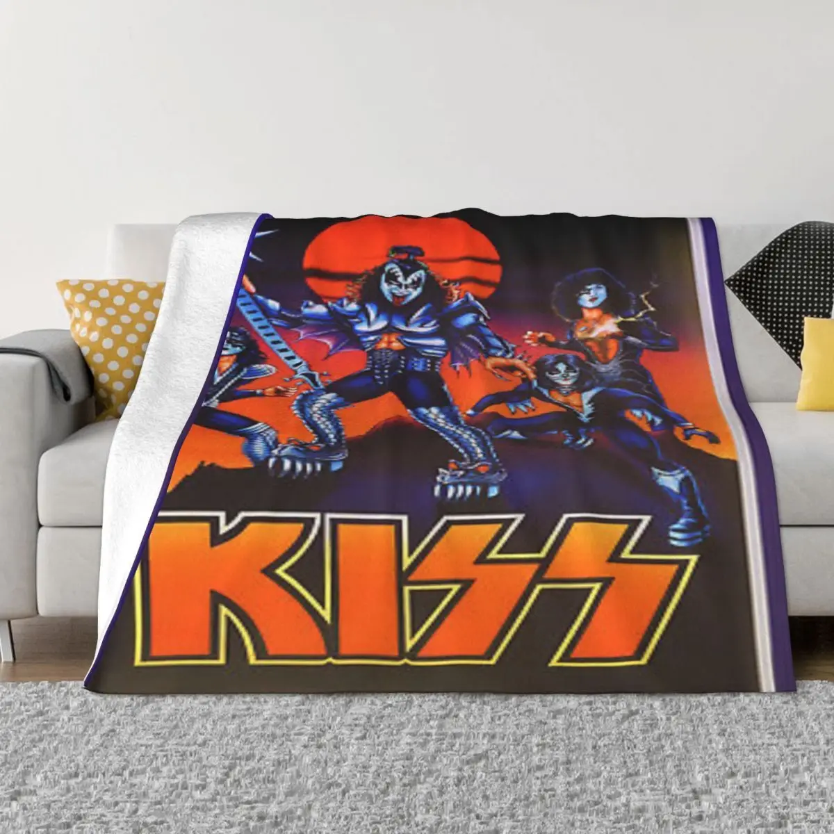 

Kiss Band 1303 плюшевое одеяло на колено, одеяла и одеяла, одеяло