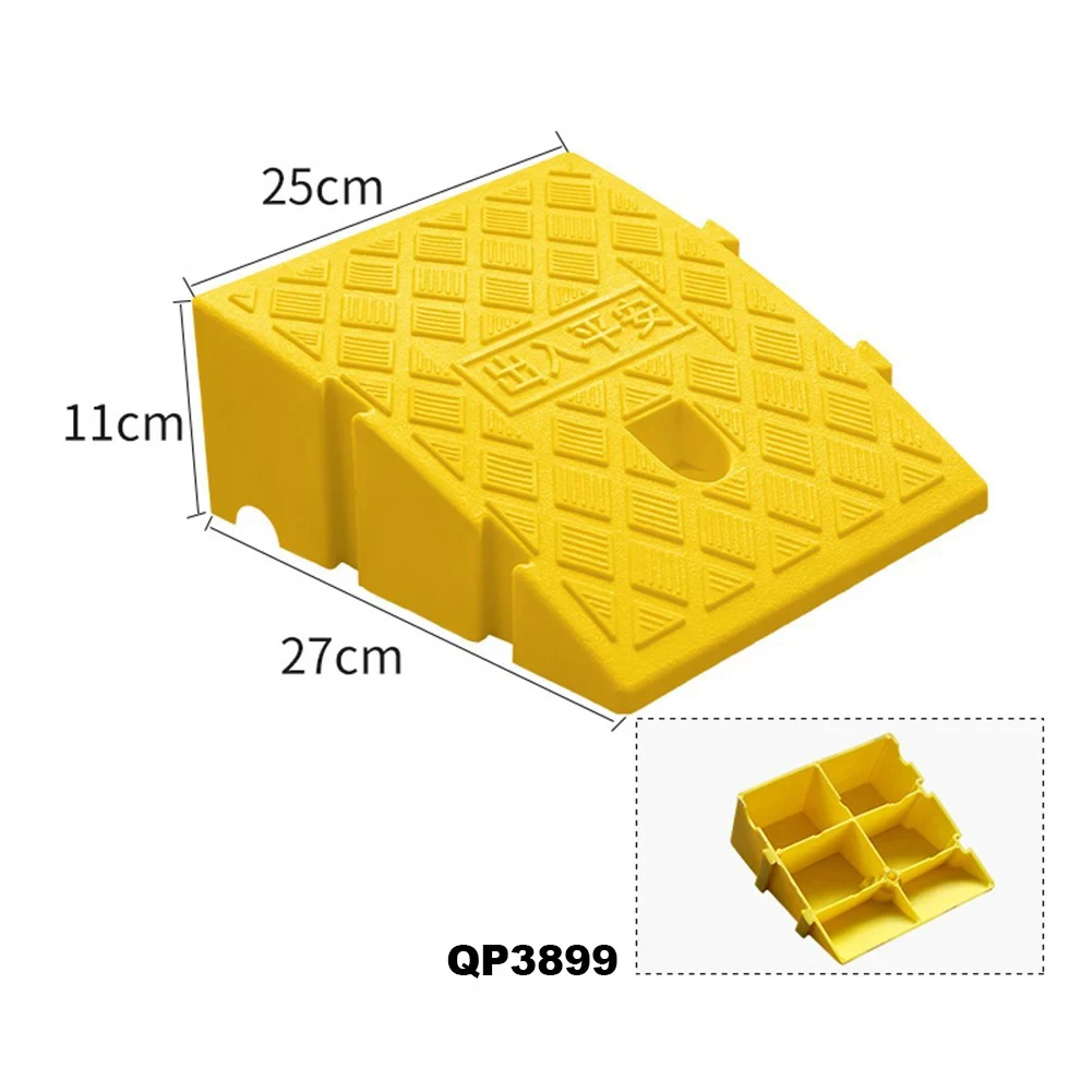 1 Pcs Car tire accessories Step plastic slope Triangle block Car wash tools Household plastic ramp Tire ramp triangle block