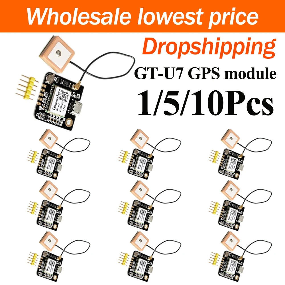 1/5/10Pcs GT-U7 GPS Module Compatible With NEO-6M With Onboard EEPROM Satellite Navigation Positioning Receiver For Arduino