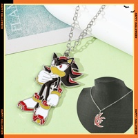 Cartoon Film Sonics Anime Figure Shadows Necklace Pendants JMen Women Metal Chains Fashion Jewelry Accessories Gifts