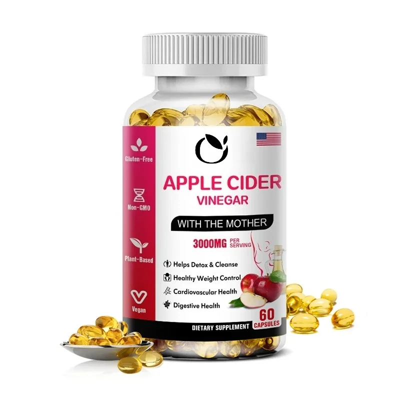 Balincer Apple Cider Vinegar Capsules 3000mg, Detox & Cleanse, Fat Burning, Healthy Weight Management Supplement