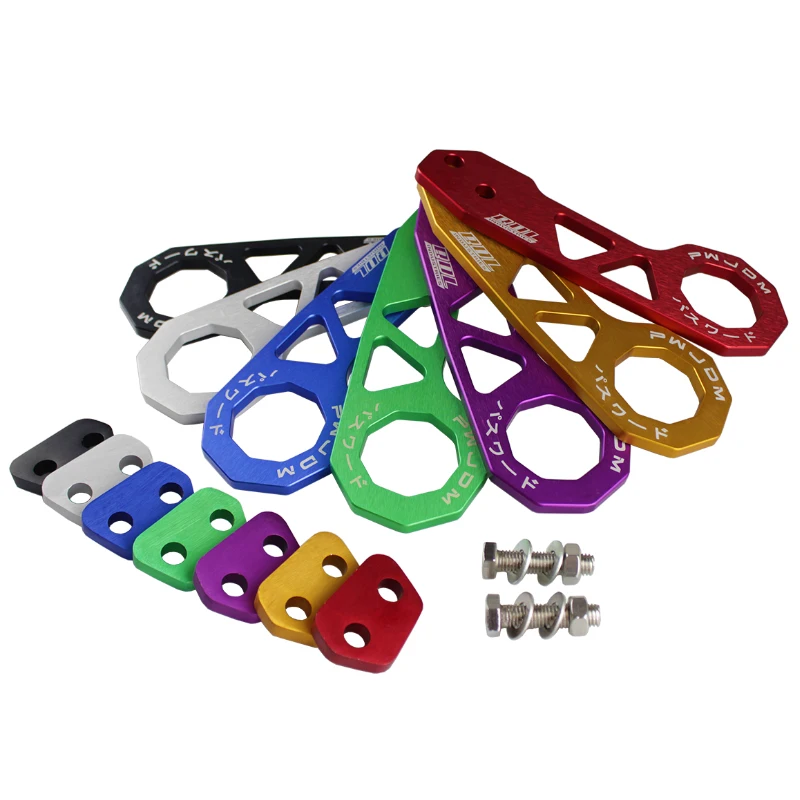 Universal Racing Rear Tow Hook Aluminum Alloy Towing Bars Hook for Honda Civic Hitch Trailer Vehicle Rescue Trailers Tools