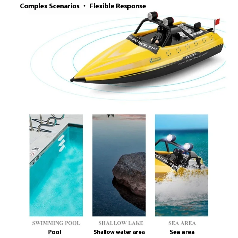 Wl917 2,4g Control remoto a escala completa sellado diseño impermeable aceleración Turbo cortadora de alta velocidad modelo de barco de juguete para niños