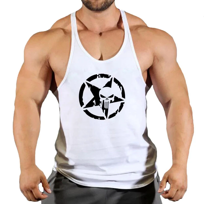 Singlet Men Bodybuilding and Fitness Stringer Gym Clothes Undershirt Shirt Tank Top Vest Clothing Man Gyms Singlets Muscular